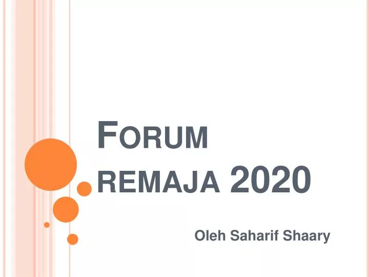 forum remaja 2020