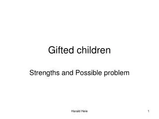 Gifted children