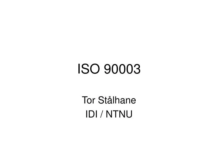 iso 90003