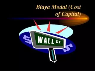 Biaya Modal (Cost of Capital)