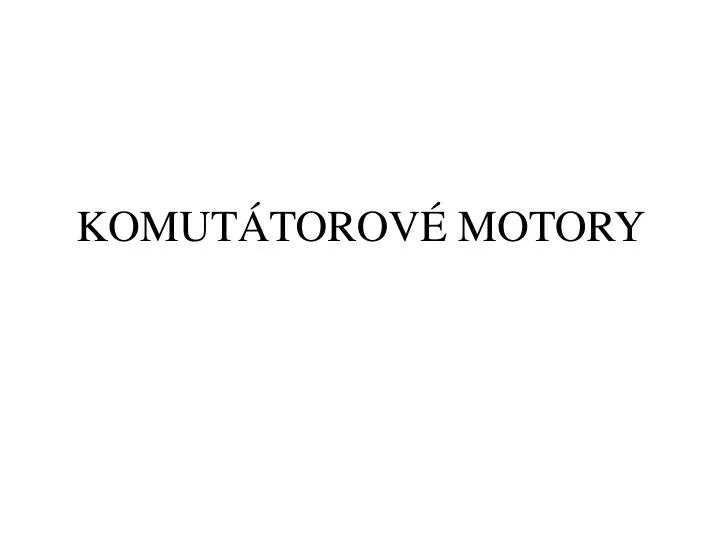 komut torov motory