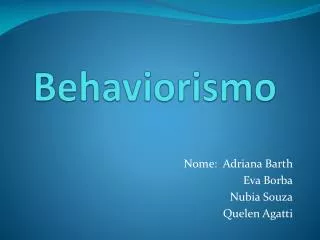 behaviorismo