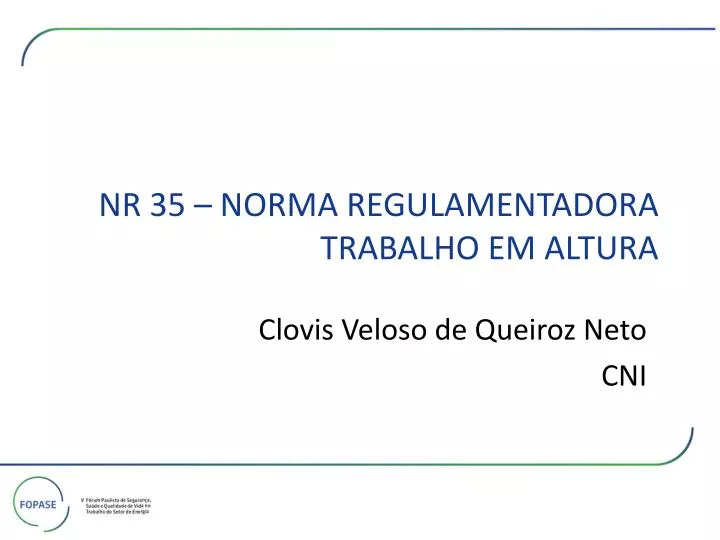 Ppt Nr 35 Norma Regulamentadora Trabalho Em Altura Powerpoint Presentation Id951274 7811