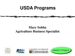 Mary Sobba Agriculture Business Specialist