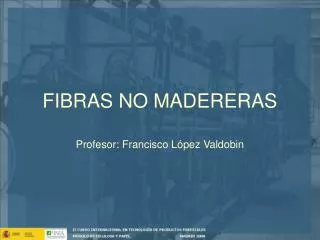 fibras no madereras