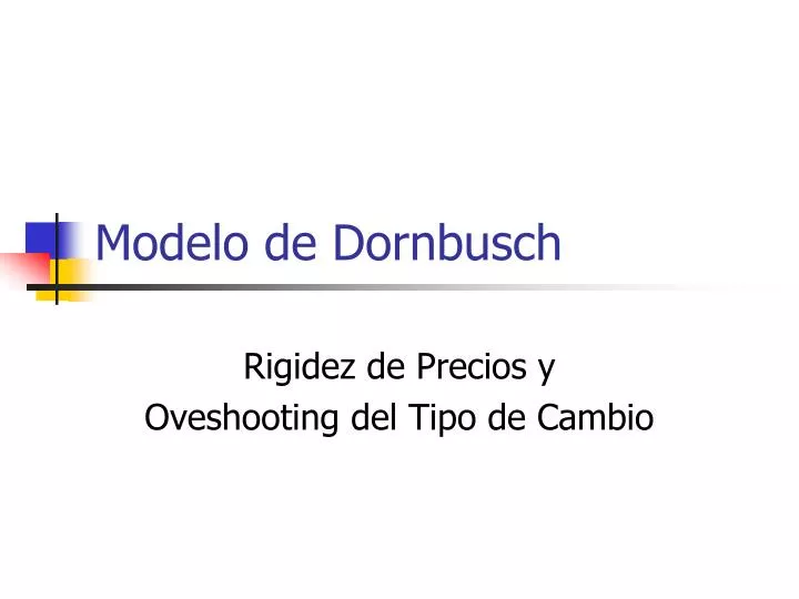 modelo de dornbusch