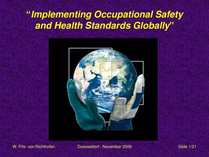 implementing occupational safety and health standards globally