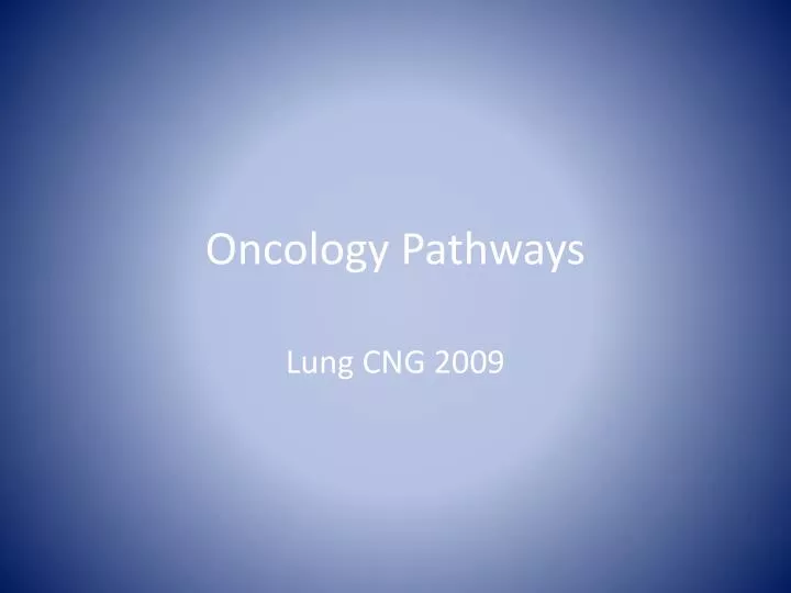 oncology pathways