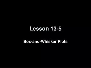 Lesson 13-5