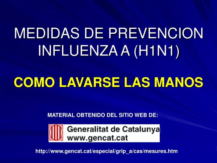medidas de prevencion influenza a h1n1