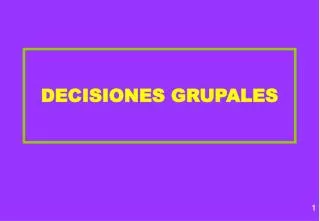 decisiones grupales