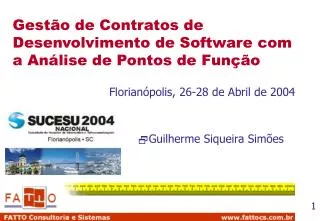 gest o de contratos de desenvolvimento de software com a an lise de pontos de fun o