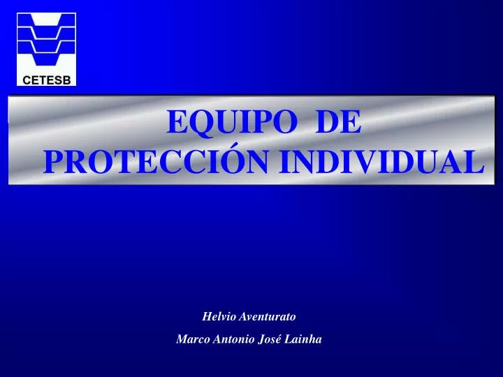 equipo de protecci n individual