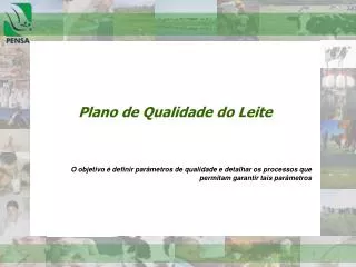 plano de qualidade do leite