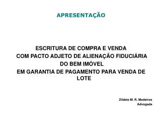 apresenta o