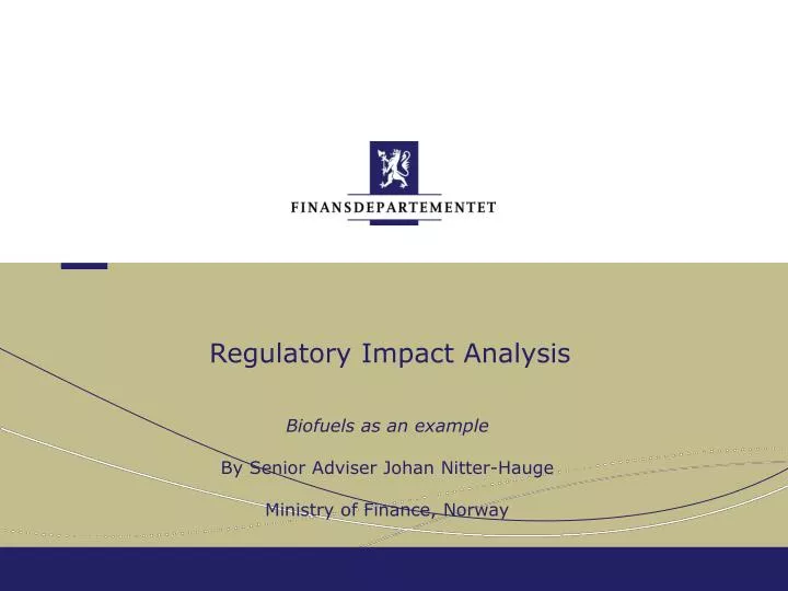 regulatory impact analysis