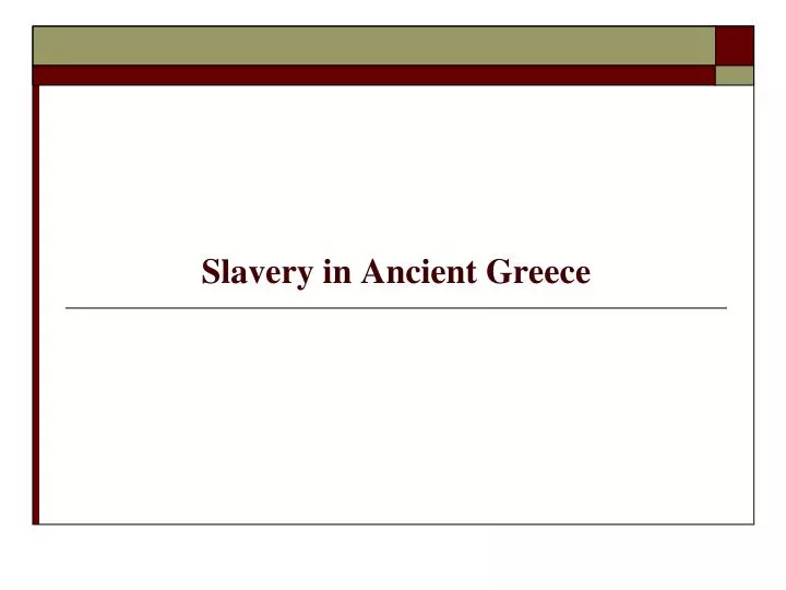 slavery in ancient greece