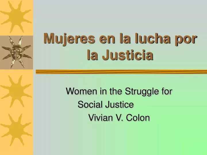 mujeres en la lucha por la justicia