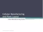 Cellular Manufacturing and Plant Layout