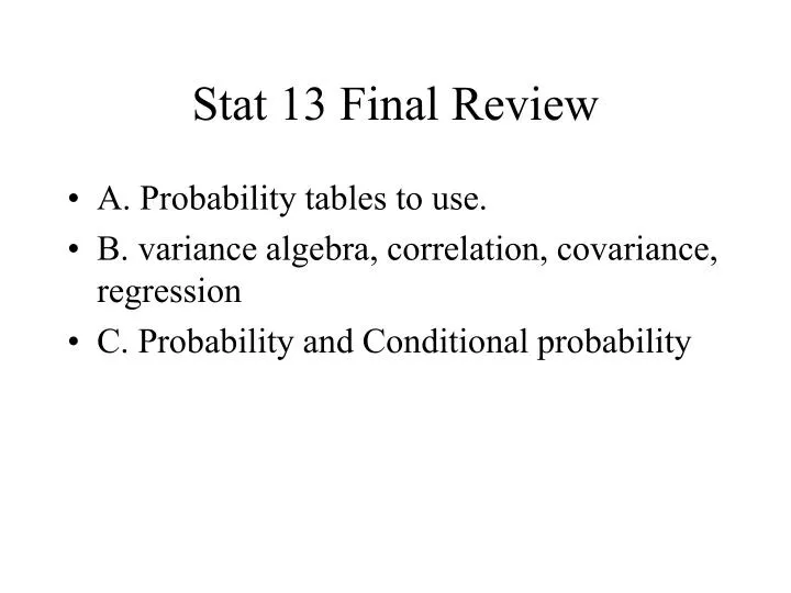 stat 13 final review