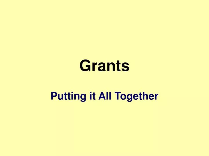 grants