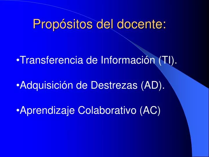 prop sitos del docente