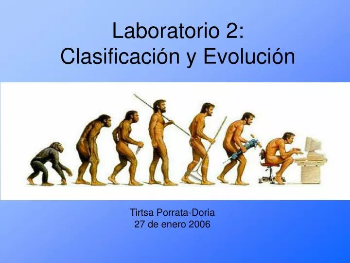 laboratorio 2 clasificaci n y evoluci n