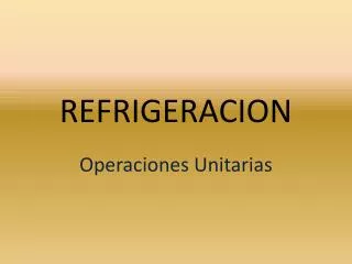 refrigeracion