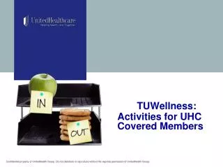 TUWellness: Activities for UHC Covered Members