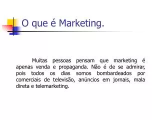o que marketing