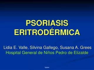 psoriasis eritrod rmica