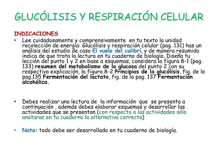 gluc lisis y respiraci n celular
