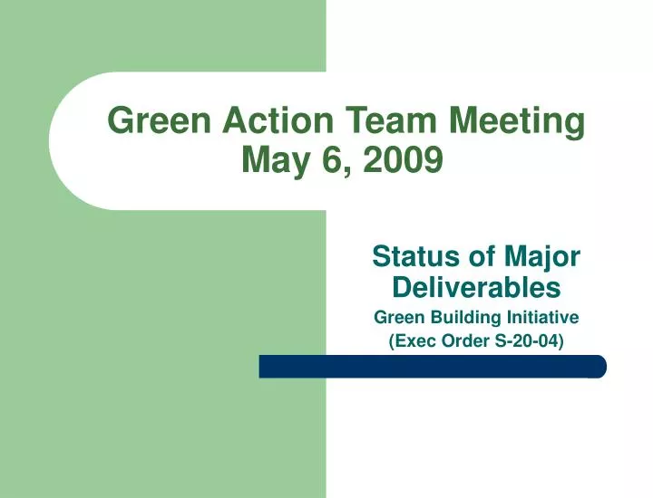 green action team meeting may 6 2009