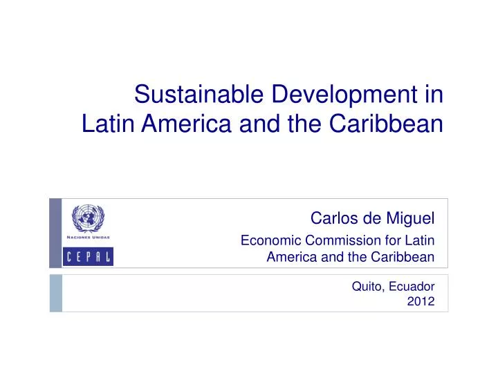 sustainable development in latin america and the caribbean