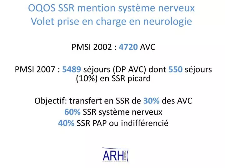 oqos ssr mention syst me nerveux volet prise en charge en neurologie