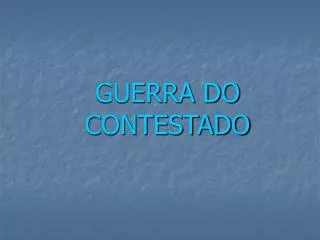 guerra do contestado