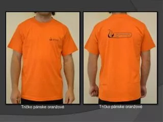 Tričko pánske oranžové
