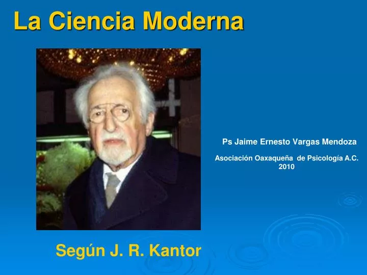 la ciencia moderna seg n j r kantor