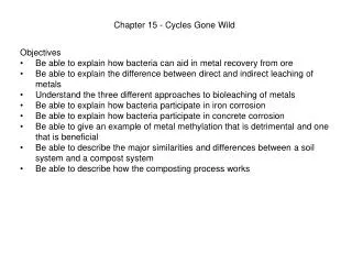 Chapter 15 - Cycles Gone Wild