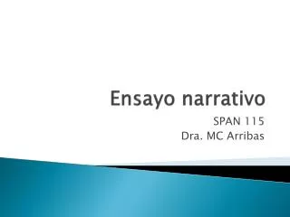 ensayo narrativo