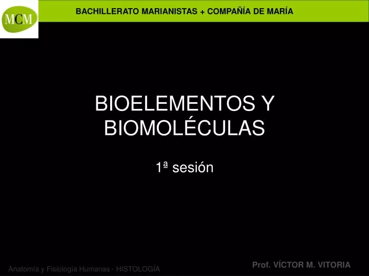 bioelementos y biomol culas