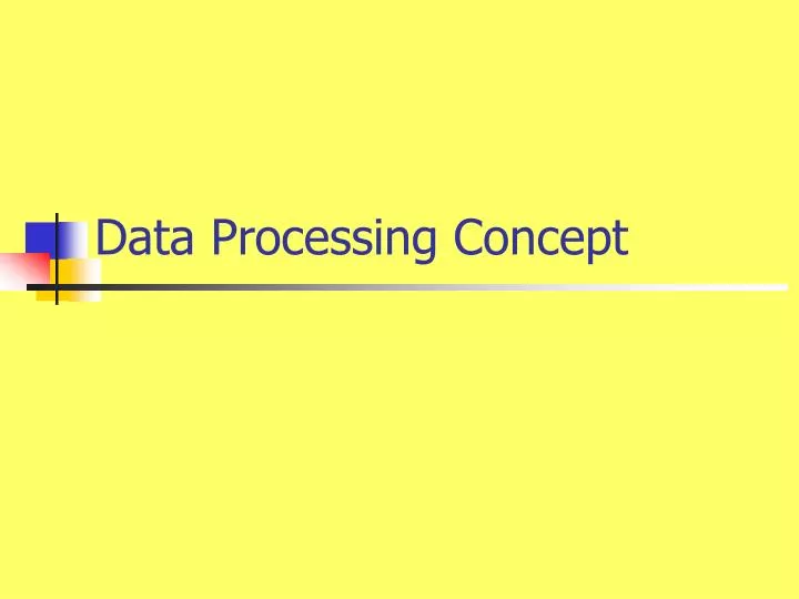 data processing concept