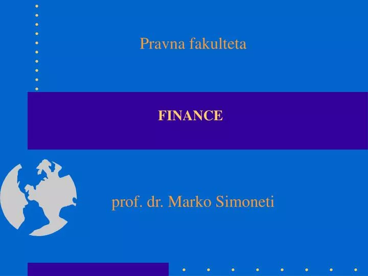 finance