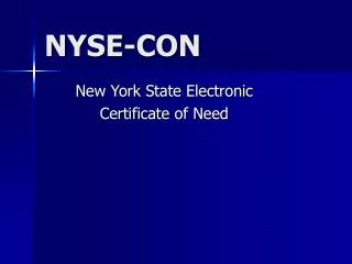NYSE-CON