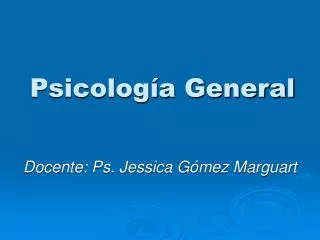 psicolog a general