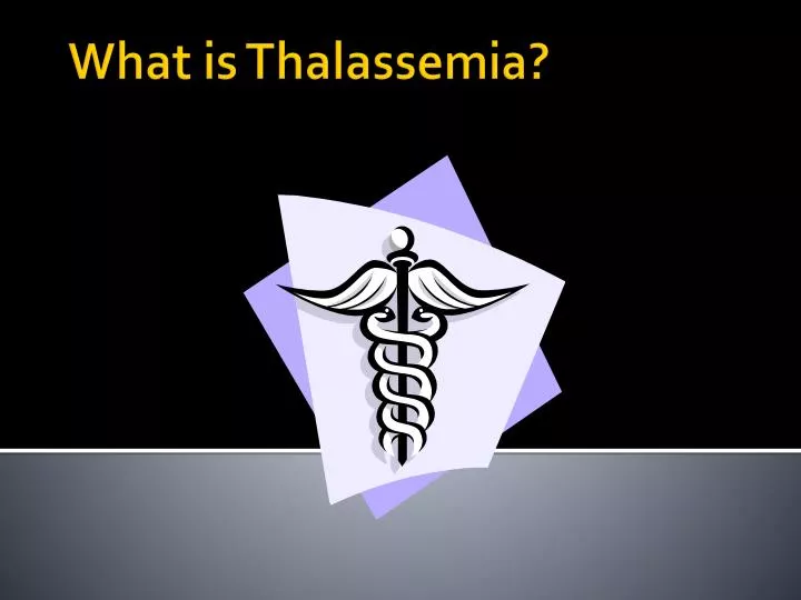 what is thalassemia