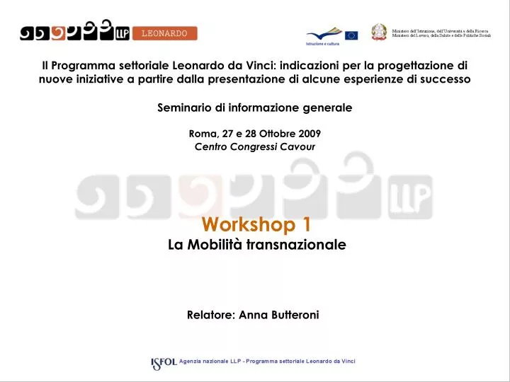 workshop 1 la mobilit transnazionale