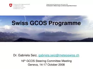 Swiss GCOS Programme