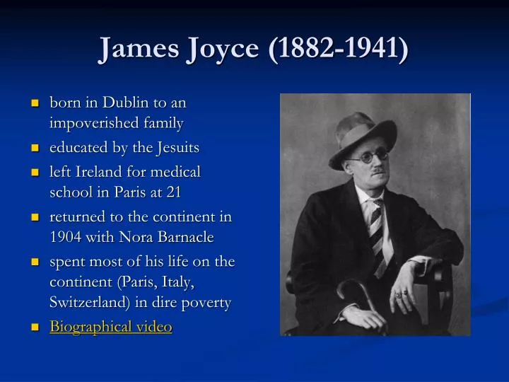 james joyce 1882 1941