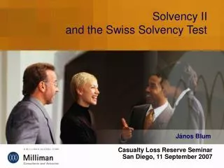 Solvency II and the Swiss Solvency Test